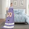 Cartoon Funny Blanket Plush Nap Sofa rug for Living T-Towelie Room Warm Office Bedroom Birthday Home Travel Kid Gifts