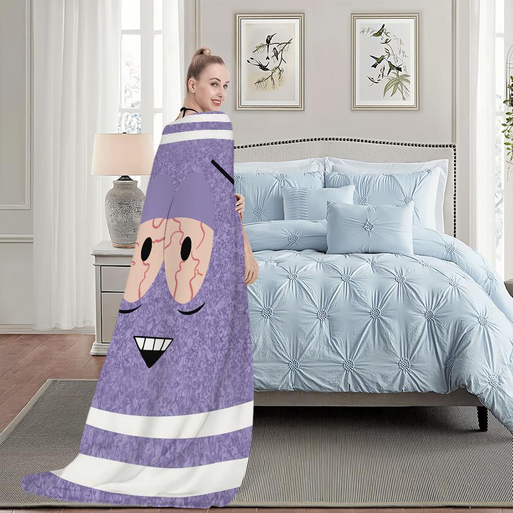 Cartoon Funny Blanket Plush Nap Sofa rug for Living T-Towelie Room Warm Office Bedroom Birthday Home Travel Kid Gifts