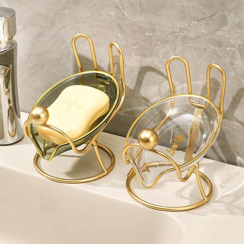 

Chahua Light Luxury Rabbit Design Countertop Soap Dish