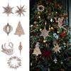 Kids Tags Angel Christmas Ornaments Snowflake Hangings Xmas Tree Pendant Home Decorations