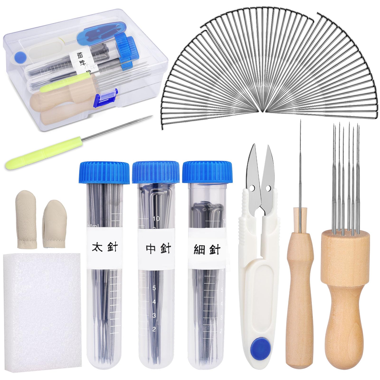 

Иглы для фелтинга Dennty, Инструменты для фелтинга, Набор игл для фелтинга, 8 игл для фелтинга шерсти с деревянными ручками, Набор для начинающих, Инструменты для рукоделия серебряный