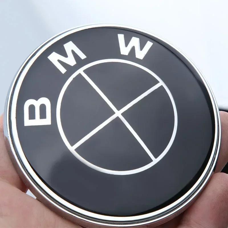 Black White Car 50th Anniversary Logo Wheel Rim Decoration Cover For BMW X1 X3 X5 1 3 5 7 Series Z4 G20 G30 G05 G01 G11 E46 E90
