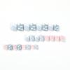 24Pcs/Set Quick Nails Frosted Blue Clouds False Nials Sticker Wearable Waterproof Manicure Finished Nails