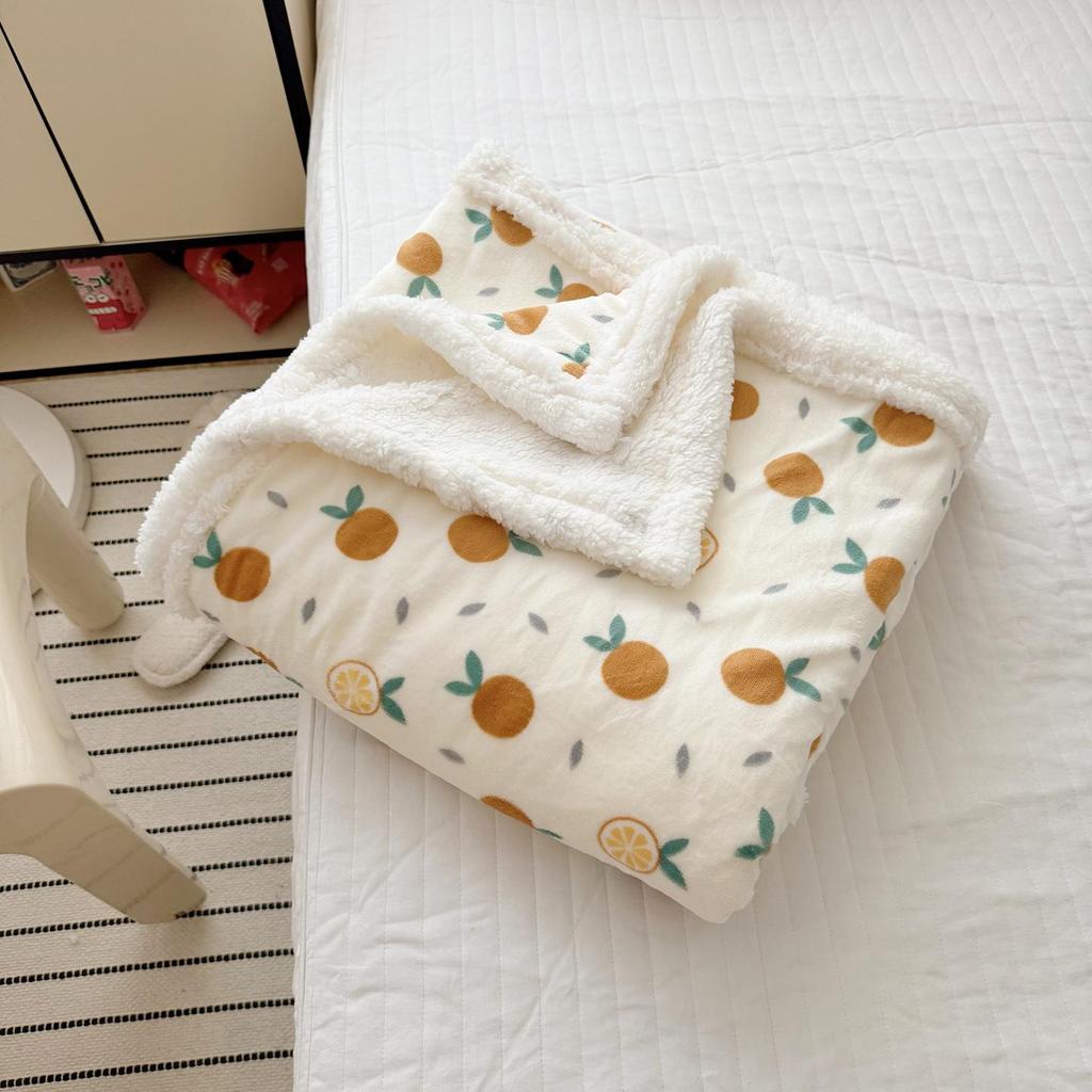 Milk Velvet Multifunctional Blanket: Perfect for Office, Nap, Sofa, Dorm, or Car Use.