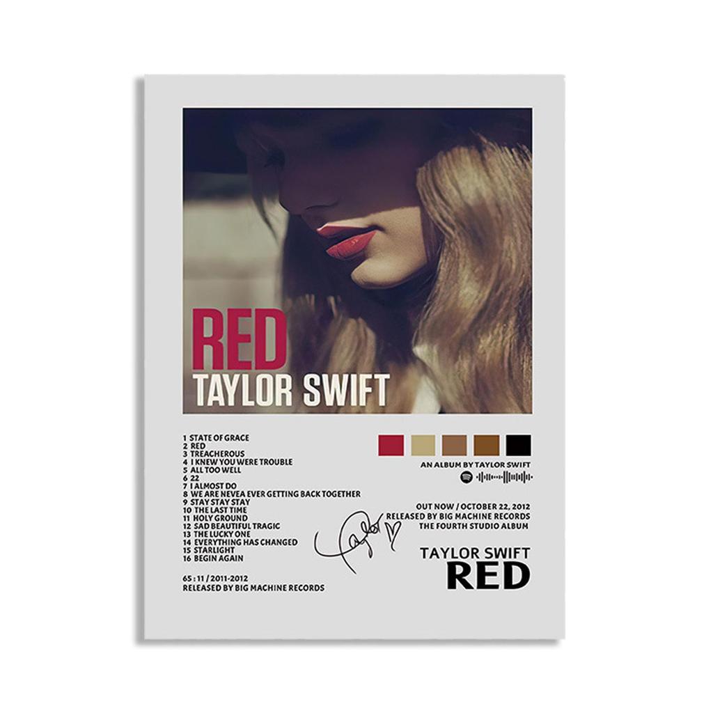 Poster su Tela Copertina Album Taylor Swift per Decorazione Murale di Camera da Letto o Soggiorno