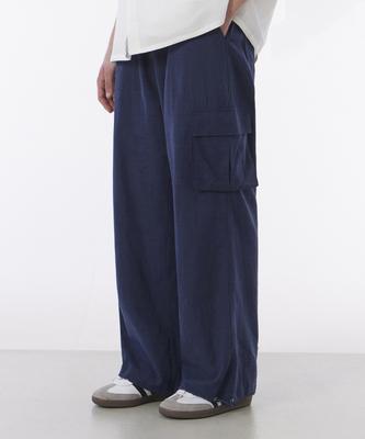 GLW Wide Summer Cargo Jogger Pants Navy
