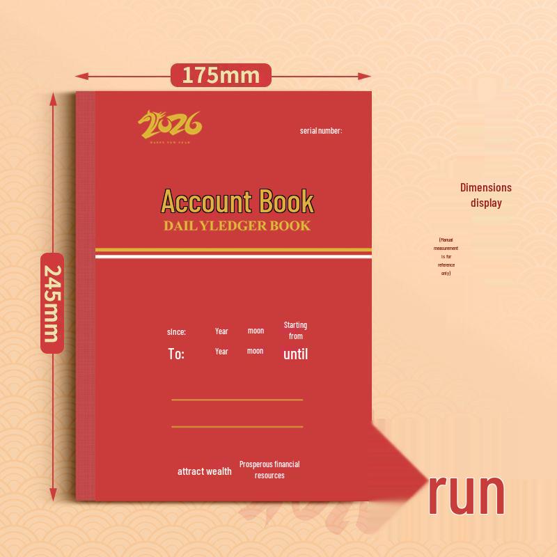 2026 Family Income & Expenditure Journal: Daily Financial Management & Life Record Notebook No Size