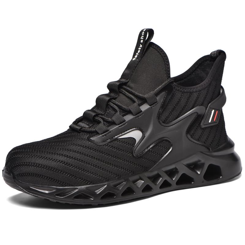Breathable mesh Men's safety shoes Puncture-Proof Work Sneakers Steel toe shoes Lightweight comfortable Indestructible shoes