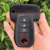 4 Button Silicone Car Remote Car Key Case Cover For Toyota Chr Hilux Fortuner Land Cruiser 200 Camry Corolla Crown Rav4 Highland