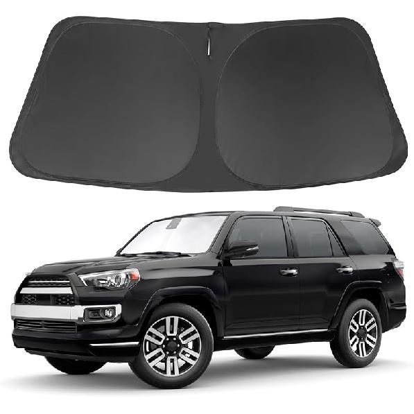 TINGLU Sun Shade For Tesla Model X Tesla X 2016-2024 2025 Accessories Windshield Sun Shade Window Shade UV Rays Protection Sun Visor Cover With