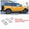 ABS Car Side Door Pull Doorknob Handle Bowl Decor Frame Cover Trim For Ford Bronco 3 / 5 Doors  - 2024 Exterior Accessories