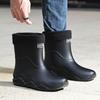 Rain shoes men's new non-slip waterproof rain boots men's cotton outer wear work car wash shoes fishing shoes medium and short rubber shoes