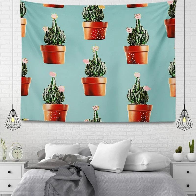 Simple Pattern Plant Decorative Tapestry Home Wall Living Room Office Decorative Tapestry