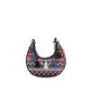 Trendy Crescent Satchel With Tassels And Chain For Streetwear Fashion