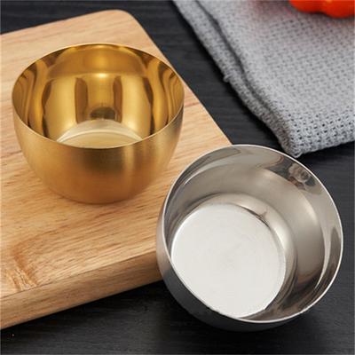 Tazza per salsa in acciaio inossidabile, piatti per spezie in stile coreano, patatine di qualità alimentare, contenitore per condimento per insalata, utensili da cucina per ristorante
