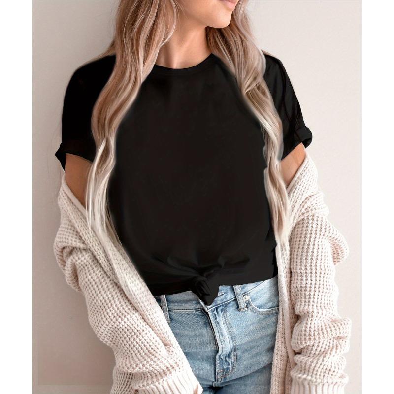 European Size Women's Valentine's Day Love Heart Graphic T-Shirt - Soft, Breathable Short Sleeve Casual Top in White with Pink Hearts