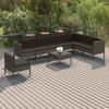 Day and Night - Day and Night Garden Furniture Set 9 Pieces and Gray Synthetic Rattan Cushions