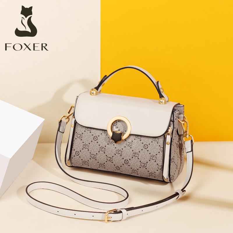 FOXER 2025 Women s Large Capacity Luxury Shoulder & Crossbody Handbag