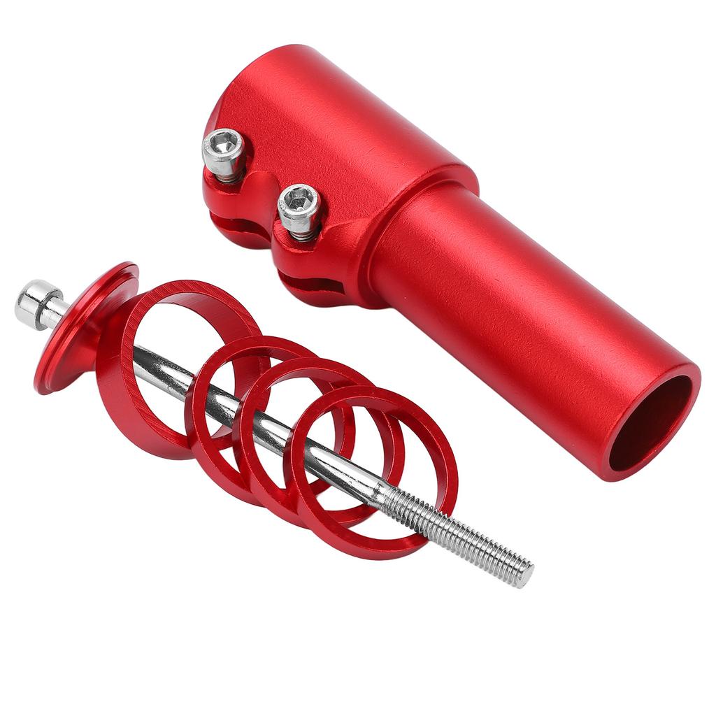 Mountain Bike Stem Riser Aluminium Alloy Bicycle Handlebar Riser Adapter for 28.6mm 1.13in ForkRed