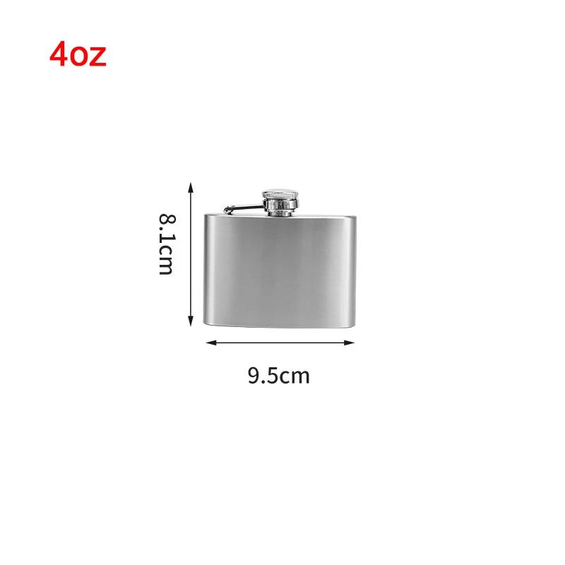 1-18Oz Stainless Steel Hip Flask Liquor Alcohol Whiskey Flask Cap Bottle Travel Liquid Container Accessory Portable Hip Flask