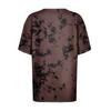 Women's Plus Size T-Shirt Summer Round Neck Short Sleeve Printed Basic Loose Top