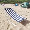 Portable Beach Chair, Outdoor Folding Chair, Lightweight Camping Fishing Chair, Metal Frame, Oxford Cloth with Storage Bag