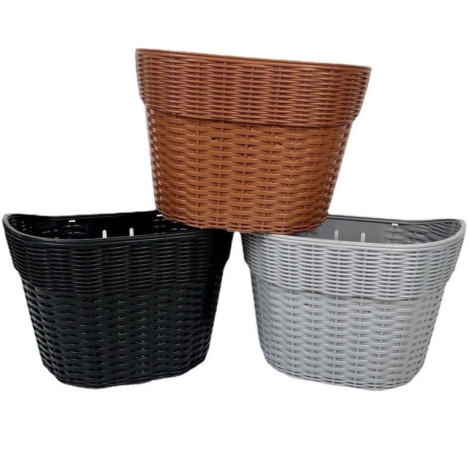 Bike Front Handlebar Basket Removable Vintage Style Convenient And Practical