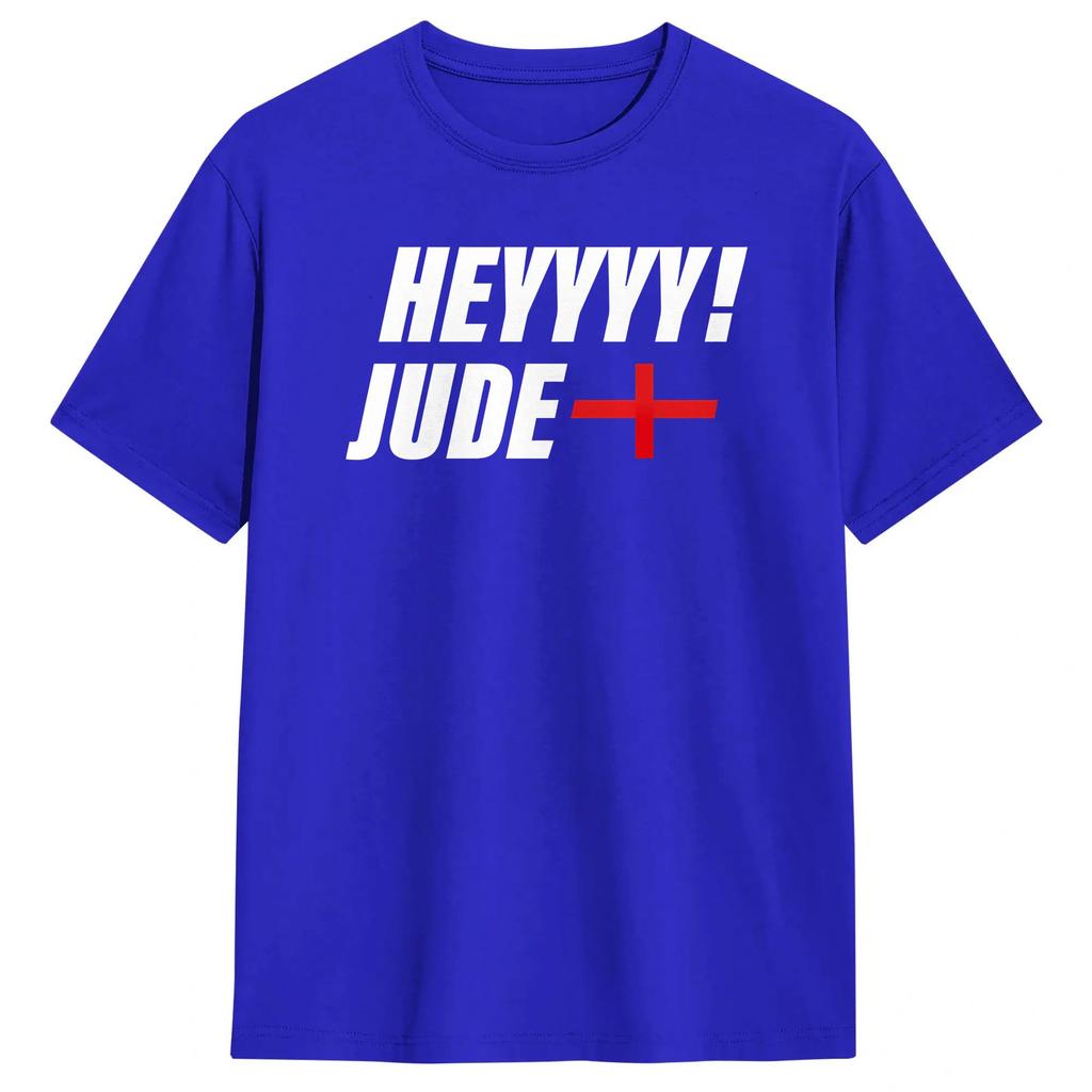 JudeBellingham Cotton TShirt For Adult Summer Hey Jude Funny T Shirts Crew Neck Trendy Cool Tee Shirt Big Size Pattern Tops
