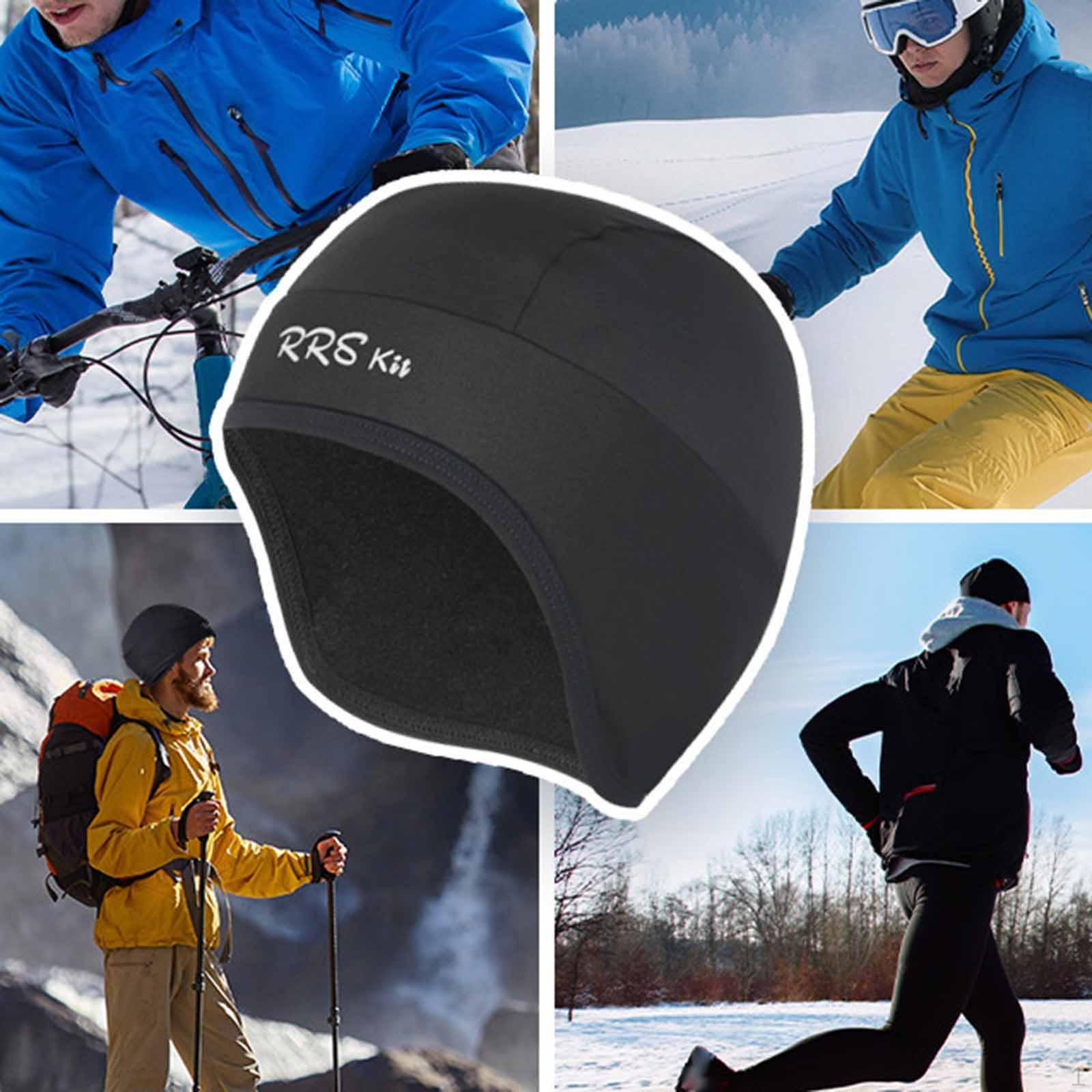 

Helmet Liner Cap,Ear Cover with Reflective Sign,Thermal Cycling Cap Hat Beanie for