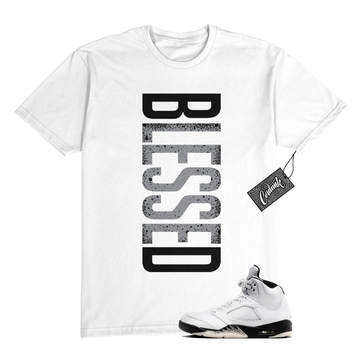 

5 Reverse Metallic White Black T Shirt Match VERTBLS M