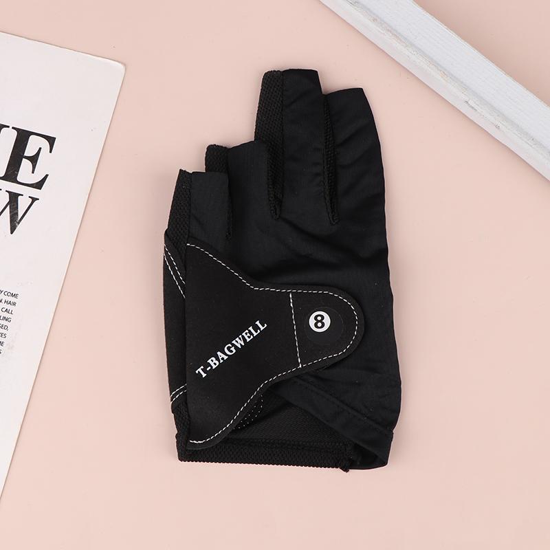 One-Piece Professional Billiards Gloves With Three-Finger Left-Hand Men'S Ice Silk Breathable Professional Billiards Gloves