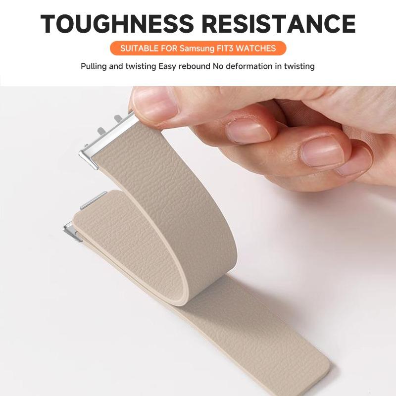 Magnetic Silicone Band for Samsung Galaxy Watch Fit 3 Sports Straps for Galaxy Watch Fit 3 Smartwatch Bracelet Accessories