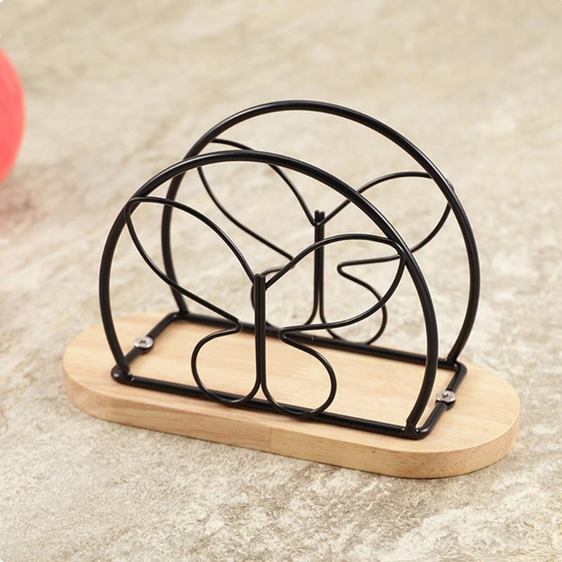 Hotel Grade Iron Tissue Stand Paper Dispenser With Artistic Flower Designs Perfect For Enhancing Public Spaces