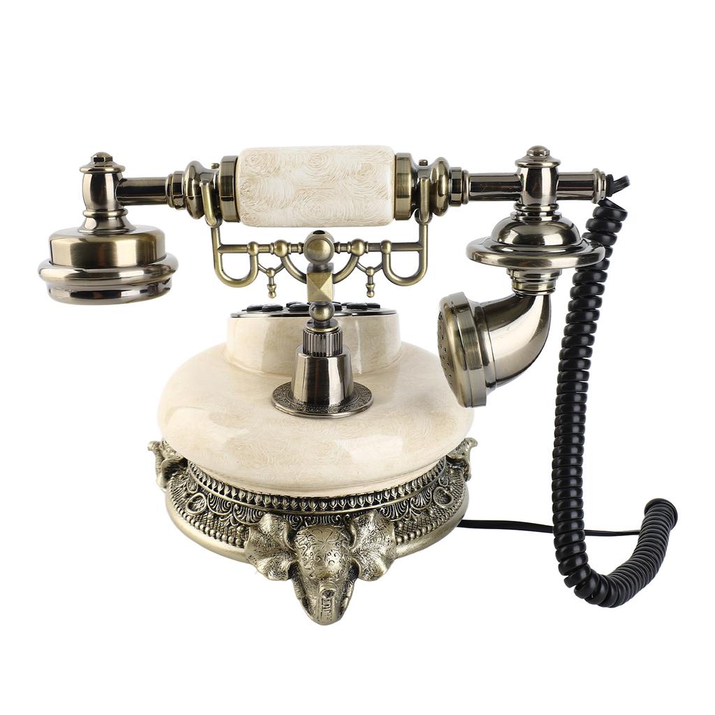 Vintage Telefon Klasik Avrupa Retro Sabit Hat Tekrar Arama Çift DTMF Sistemli