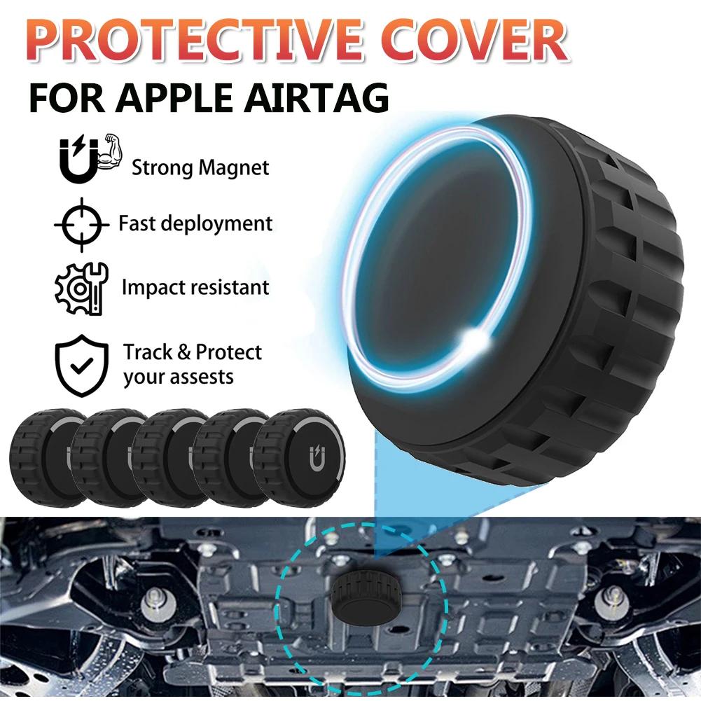 For Apple Airtag Magnetic Case Waterproof Magnet Holder GPS Tracker Holder Protective Cover for Car Bike Truck Motorcycle
