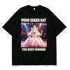 Prom Queen Rat Funny Meme TShirt Cute Pink Dress Mouse With Trophy Graphic Casual Cotton Tee For Unisex WoUnisex