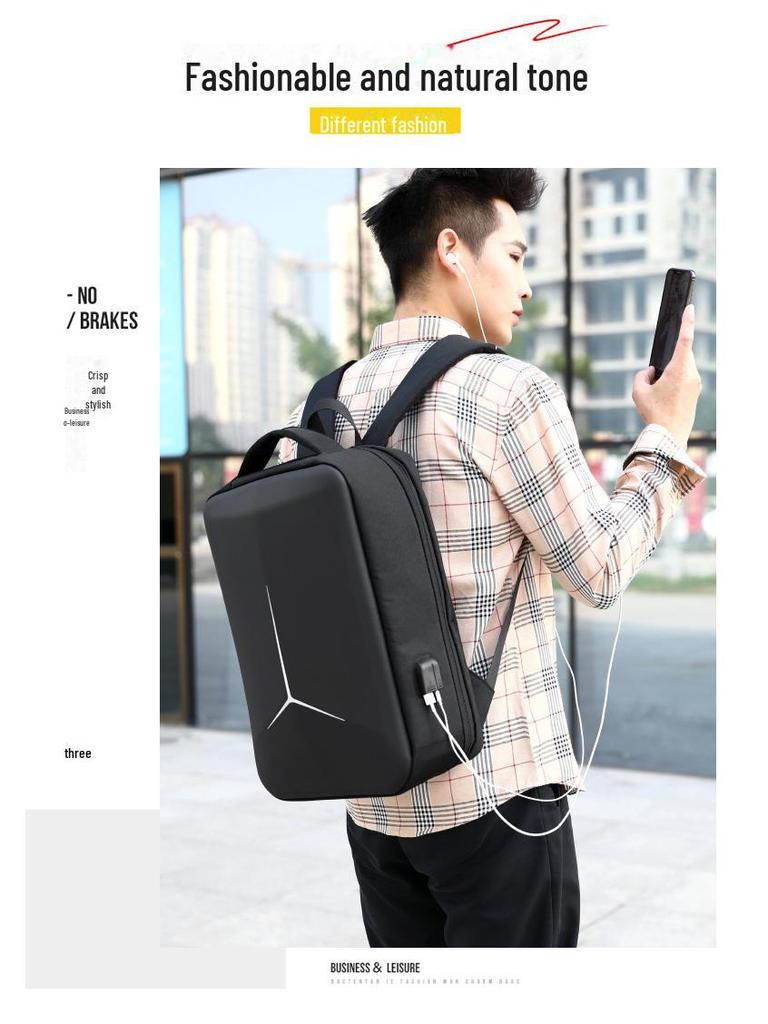 Men’s High-End Waterproof Travel Backpack with Laptop Compartment