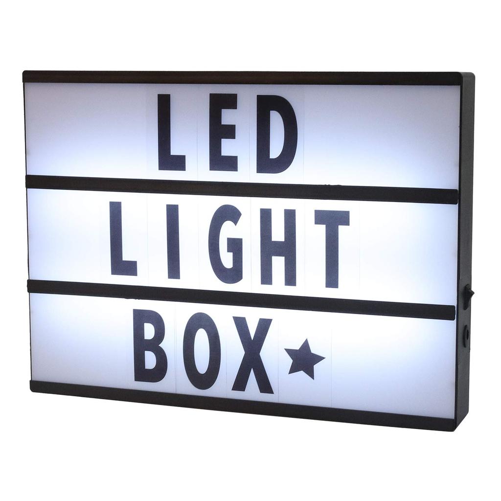 Message Board Light A4 Size X 22cm X LED Table Lamp Yuzuyu_shop Box, (30cm 4cm), Alphabet, English, Interior, Lighting, (Pink)