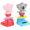 Kawaii Cartoon Koala Ornaments Solar Power Shaking Head Toy Car Ornament Decor