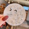 Titanium Steel One-week Stud Earrings 1 Combination Korean Fringed Bow Ins Versatile Cute Earrings for Women