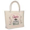 Tote Bag - PLANETEE - Gisèle the Most Beautiful - Beach Insulated - Jute - Printed In France