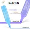 8 Colors Glitter Highlighter Set Kids Drawing Graffiti Pens,School Office Stationery Student Hand Account Journaling Marker Pens