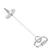 Stainless Steel Pet Fruit Fork Birds Food Holder Feeder Devices Pin Clip for Parrots Chinchilla