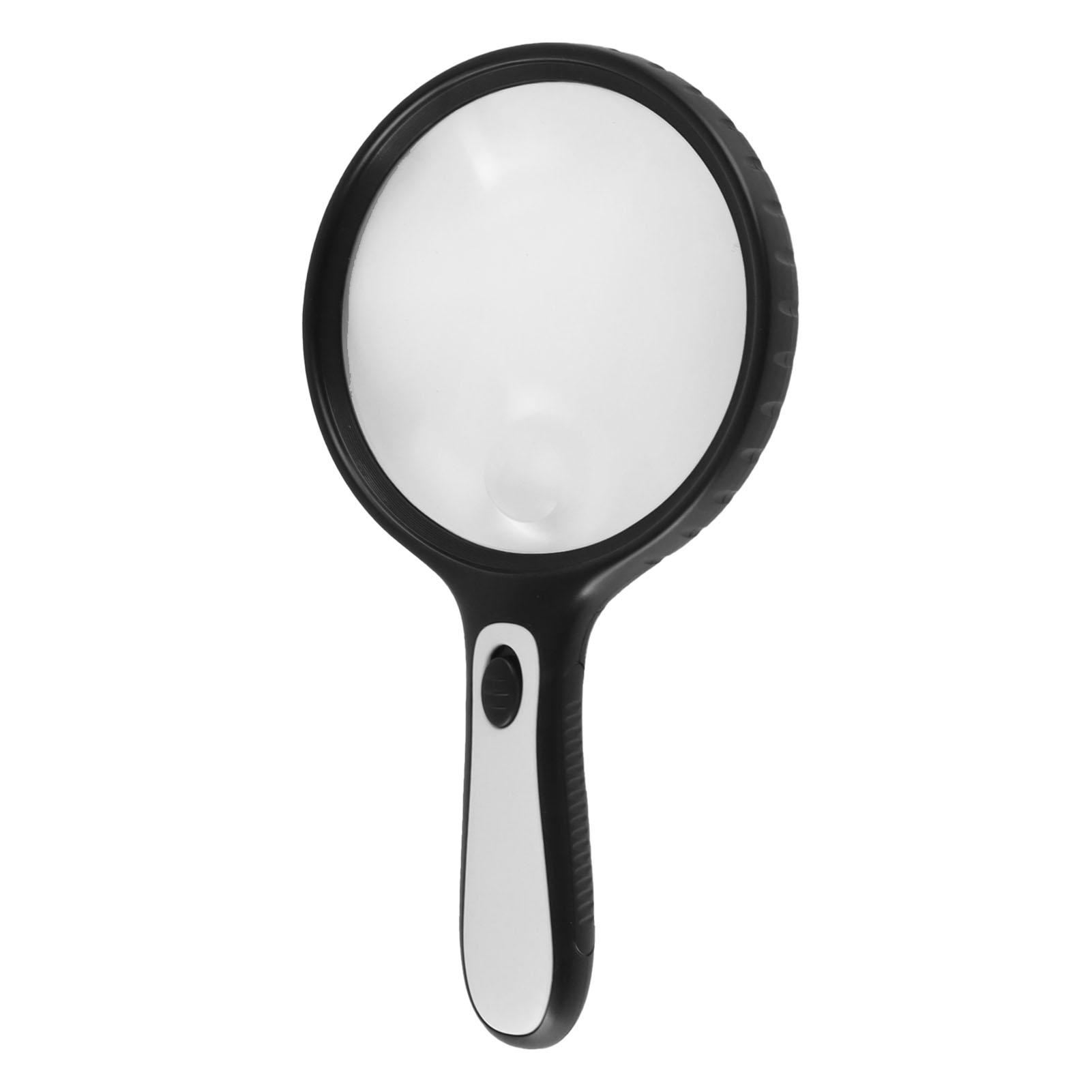 

Magnifying Glass Professional Large Viewing Area Evenly Lit Handheld Magnifying Glass with 4 LED Lights