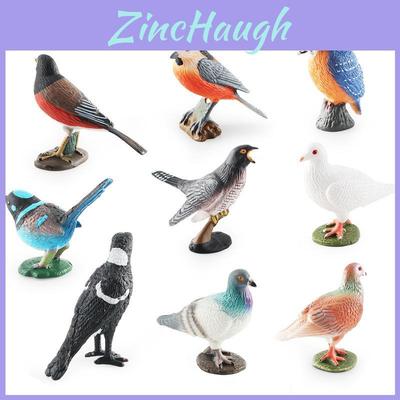 Detailed Pvc Bird Models For Home Decor Featuring Doves Magpies And Sparrows Collection