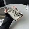 Für iPhone 16 Pro Hülle Galvanisiertes TPU Handyhülle Hohle Wärmeableitung Fischgräten-Design