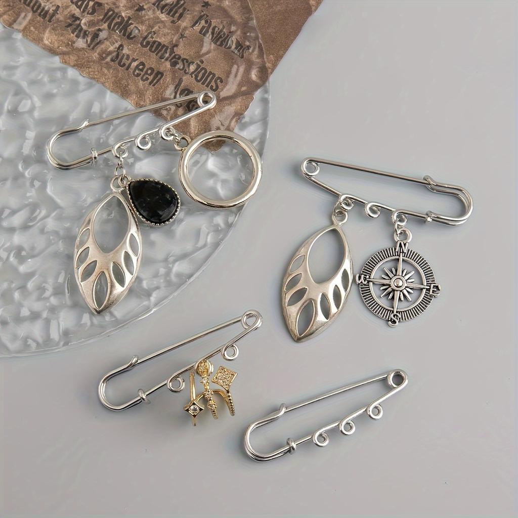 10 stk Sikkerhetsnål - Sklisikker spenne, Egnet for å lage og sy klestilbehør