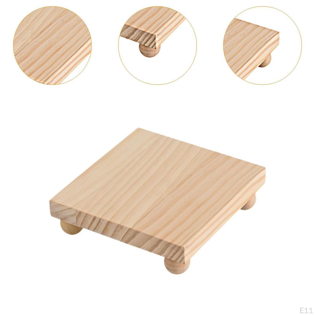 Wooden Cosmetic Stand Countertop Organizer Easy To Clean, Sturdy Gift, Pedestal Makeup Perfume