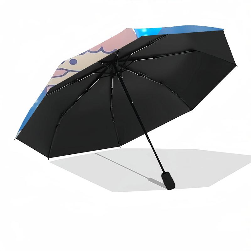 1pc Mermaid Friends Automatic Opening/Closing Umbrella with Foldable Design, Outdoor for Fans, Travelers, Daily Use, Gift Suitable for All Occasions.R