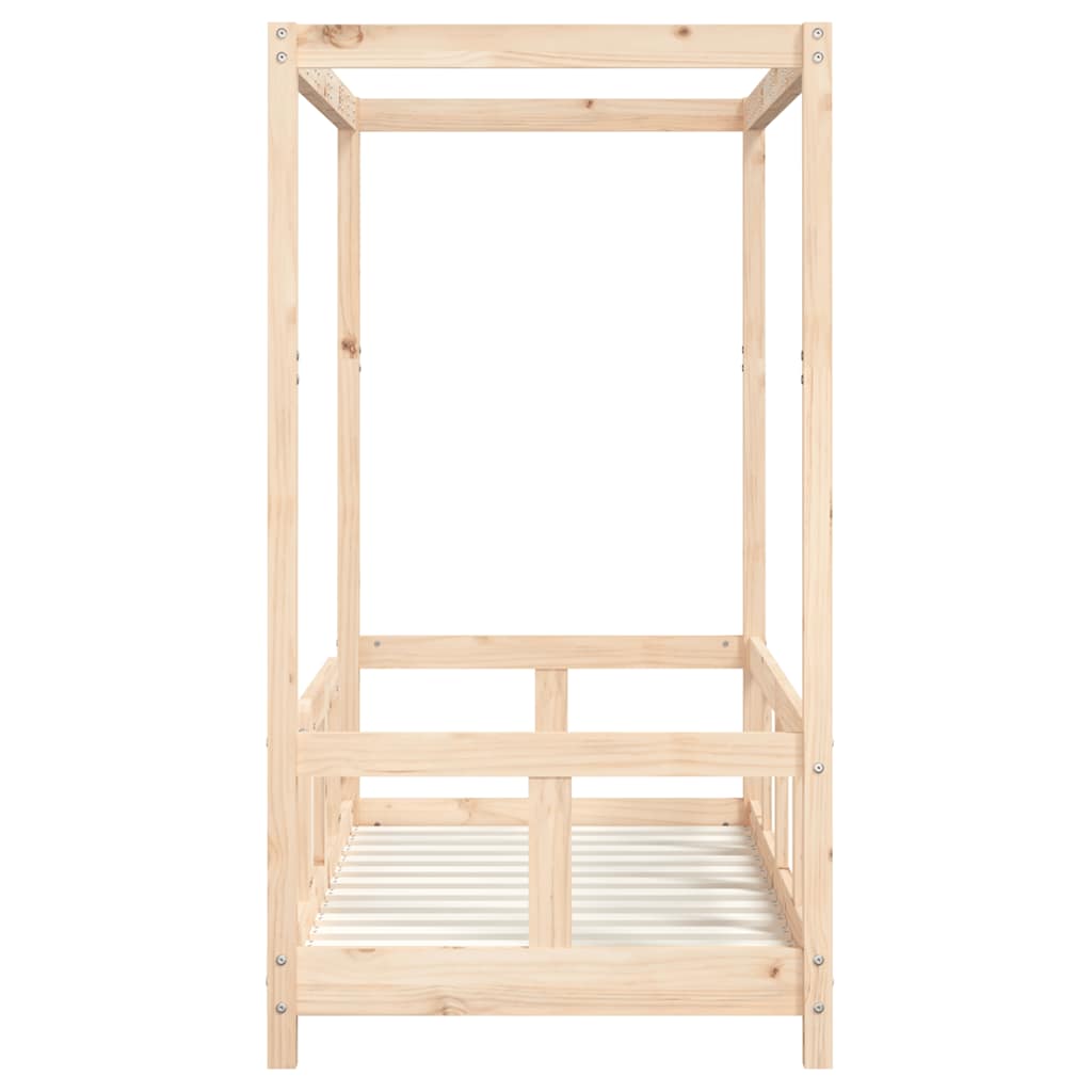 Kids  Bed 70 X 140 Cm Solid Pine Wood